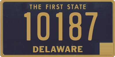 DE license plate 10187