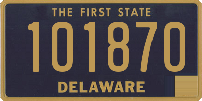 DE license plate 101870