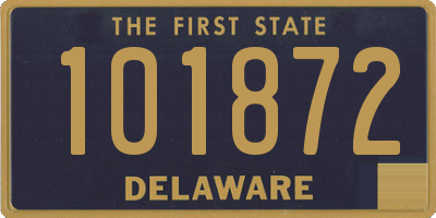 DE license plate 101872