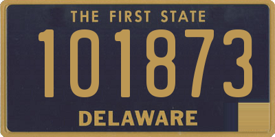 DE license plate 101873