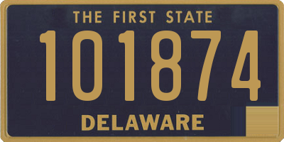 DE license plate 101874
