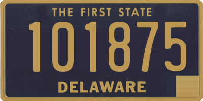 DE license plate 101875