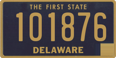 DE license plate 101876