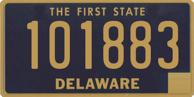 DE license plate 101883