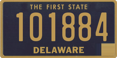 DE license plate 101884
