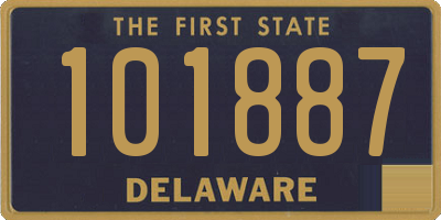 DE license plate 101887