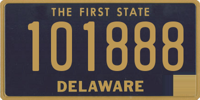 DE license plate 101888