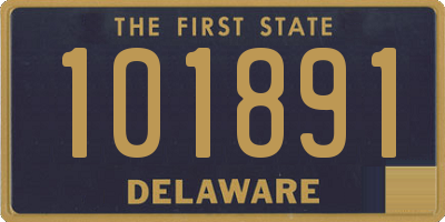 DE license plate 101891