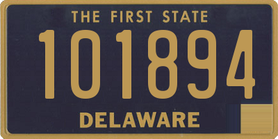 DE license plate 101894