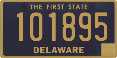 DE license plate 101895