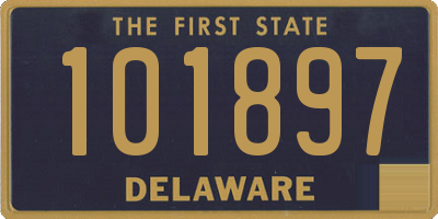 DE license plate 101897