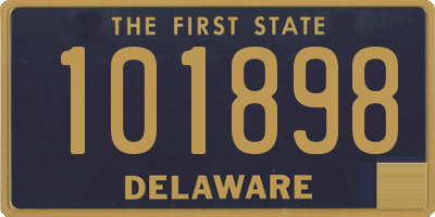 DE license plate 101898