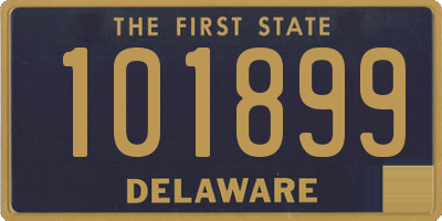 DE license plate 101899