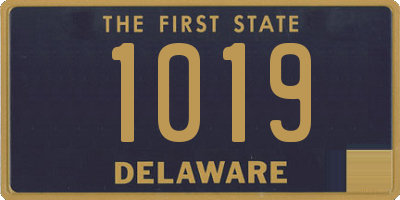 DE license plate 1019