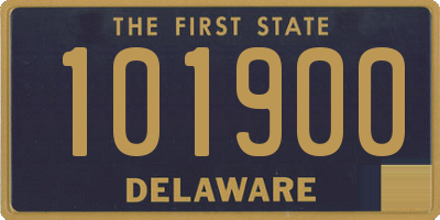 DE license plate 101900