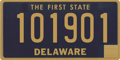 DE license plate 101901