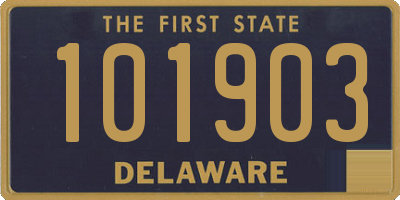 DE license plate 101903