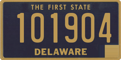 DE license plate 101904