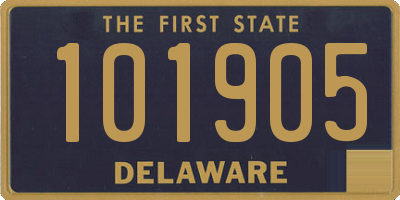 DE license plate 101905