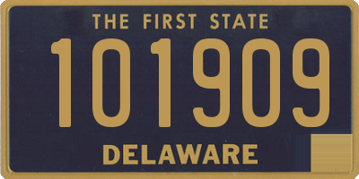 DE license plate 101909