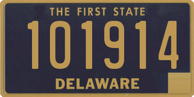 DE license plate 101914