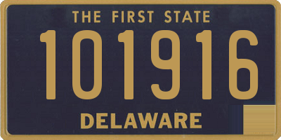 DE license plate 101916