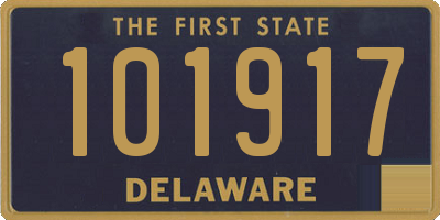 DE license plate 101917
