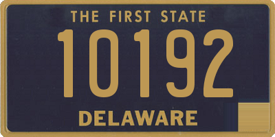 DE license plate 10192