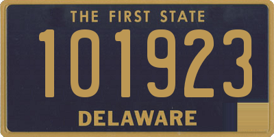 DE license plate 101923