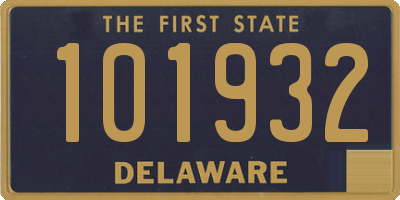 DE license plate 101932