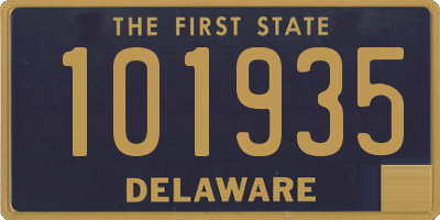 DE license plate 101935