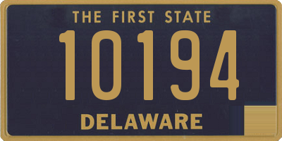 DE license plate 10194