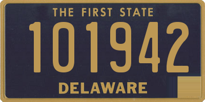 DE license plate 101942
