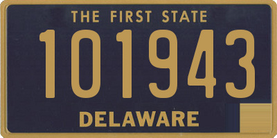 DE license plate 101943