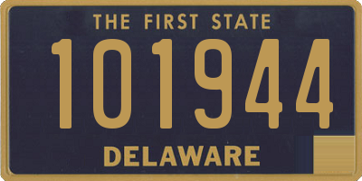 DE license plate 101944