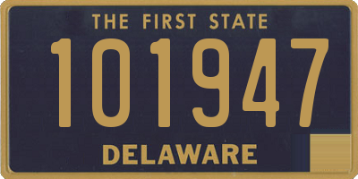 DE license plate 101947