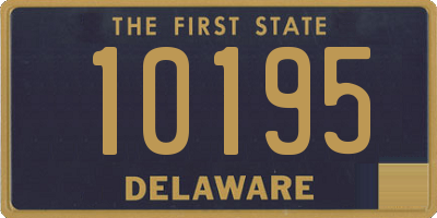 DE license plate 10195