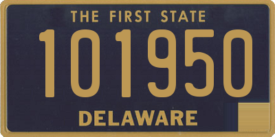 DE license plate 101950
