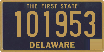 DE license plate 101953