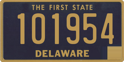 DE license plate 101954