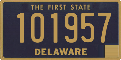DE license plate 101957