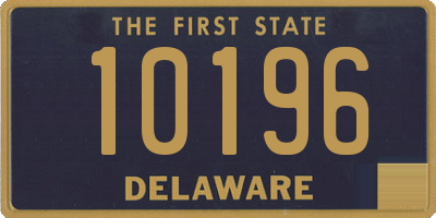 DE license plate 10196