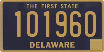 DE license plate 101960