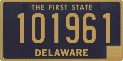 DE license plate 101961