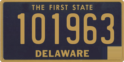 DE license plate 101963