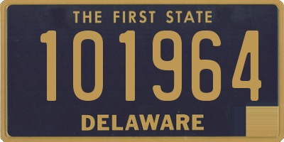 DE license plate 101964