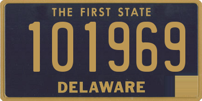DE license plate 101969