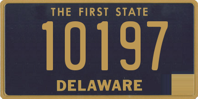 DE license plate 10197