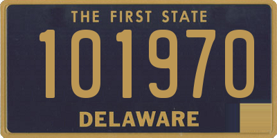 DE license plate 101970