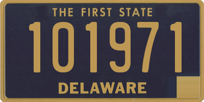 DE license plate 101971